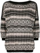 Roberto Collina Patterned Knit Jumper - Black