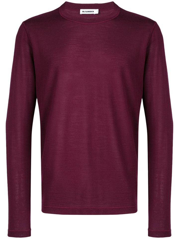 Jil Sander Knitted Sweatshirt - Red