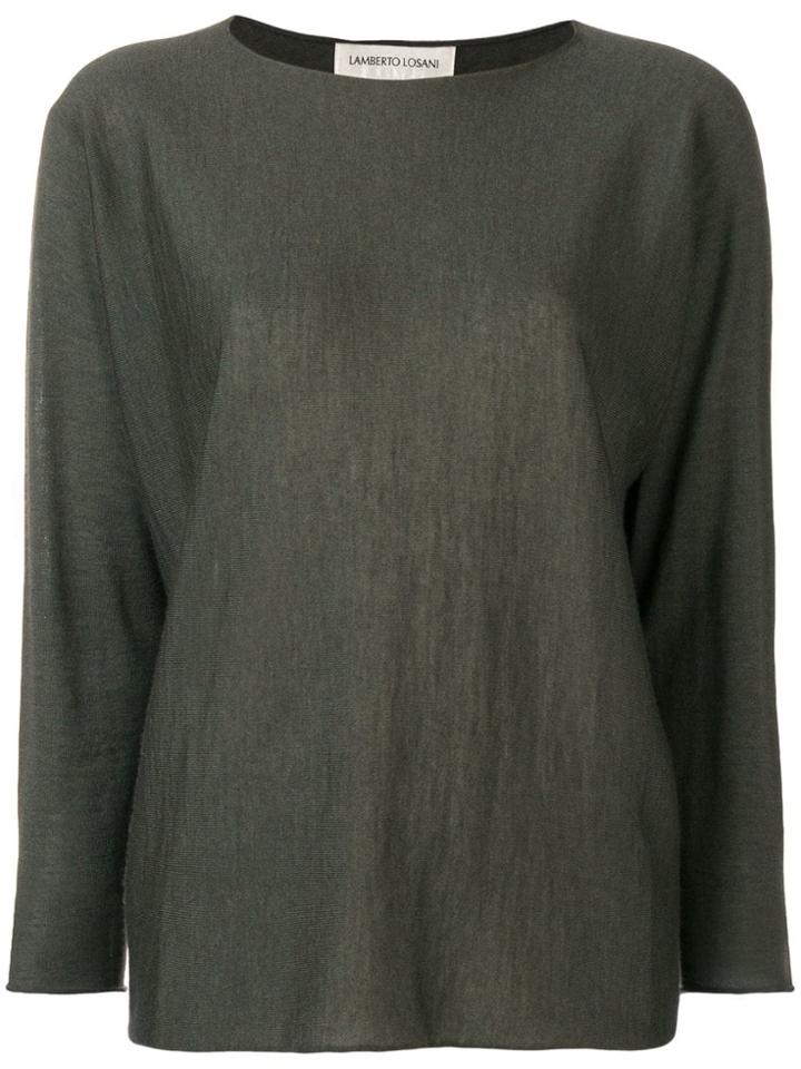 Lamberto Losani Long-sleeve Shift Sweater - Grey