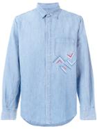 Ermanno Scervino Embroidered Chambray Shirt - Blue