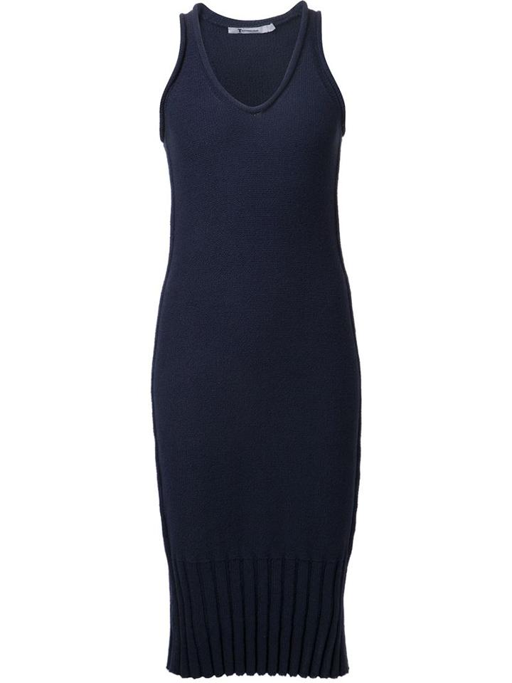 T By Alexander Wang Knit Fitted Dress