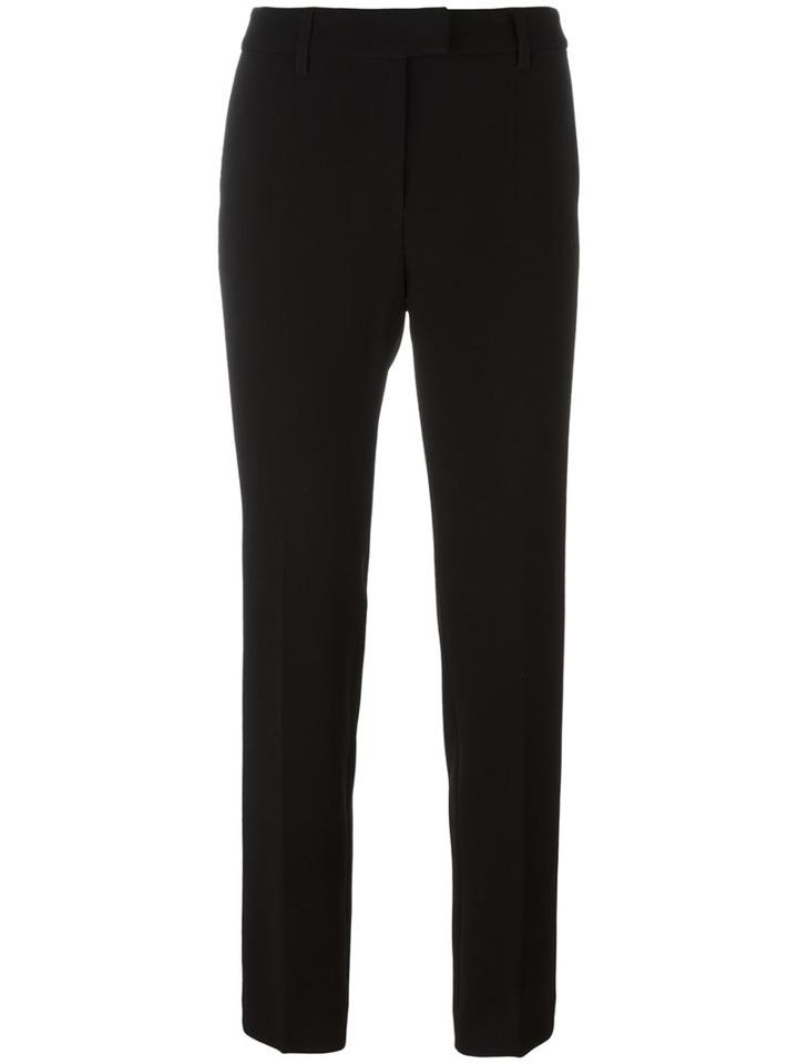 Slim-fit Tailored Trousers, Women's, Size: 44, Black, Polyester/triacetate, Boutique Moschino