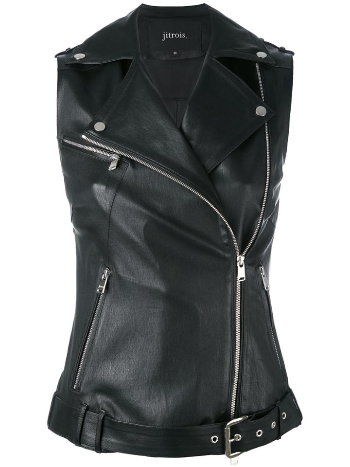 Jitrois Sleeveless 'rider Jacket - White