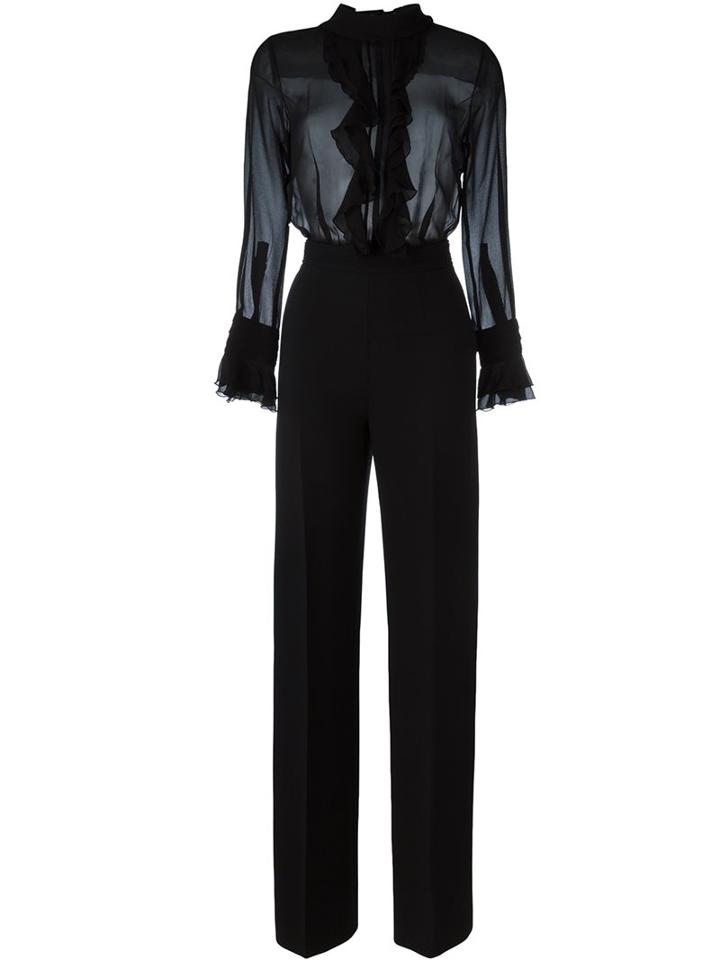 Ermanno Scervino Sheer Top Jumpsuit