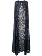 Tadashi Shoji Floral Cape - Blue