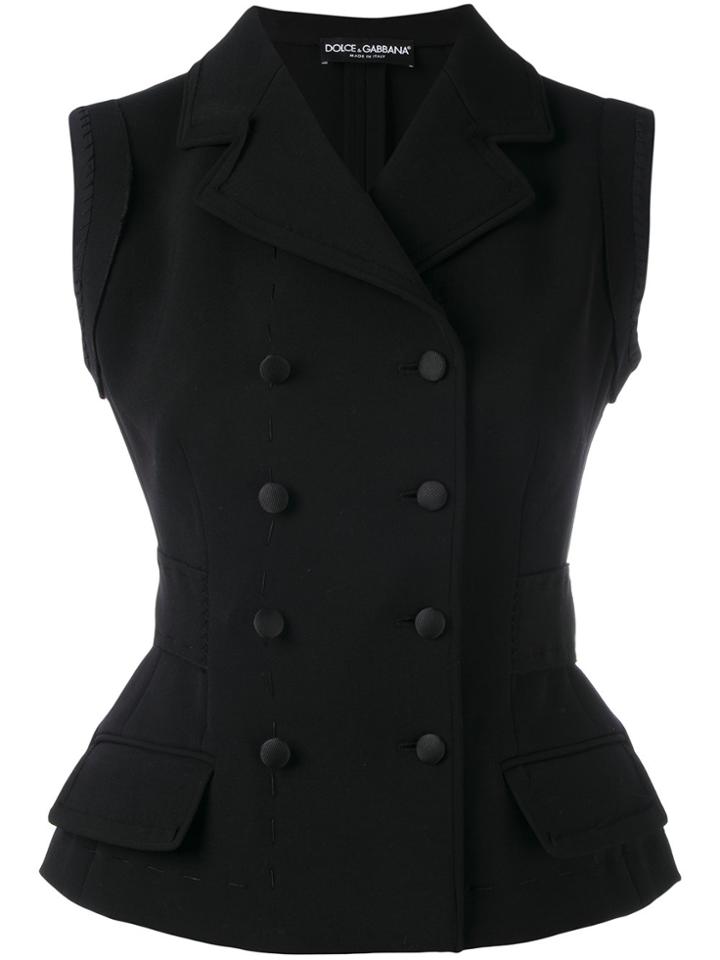 Dolce & Gabbana Tailored Waistcoat - Black