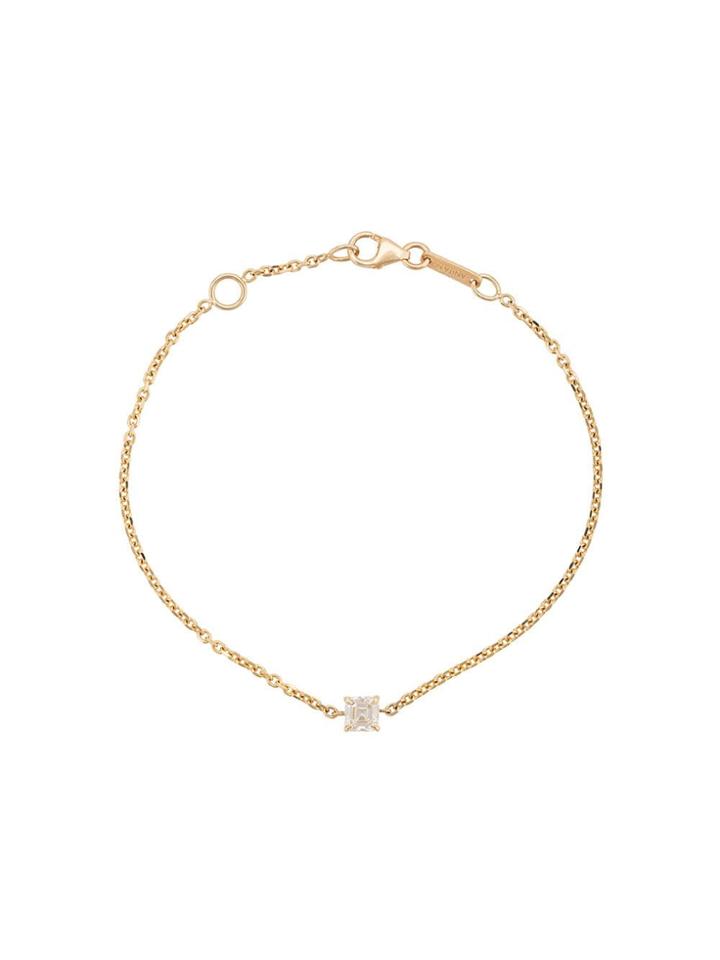 Anita Ko 18kt Yellow Gold Asscher Diamond Chain Bracelet