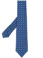 Kiton Mini Lozenges Printed Tie - Blue