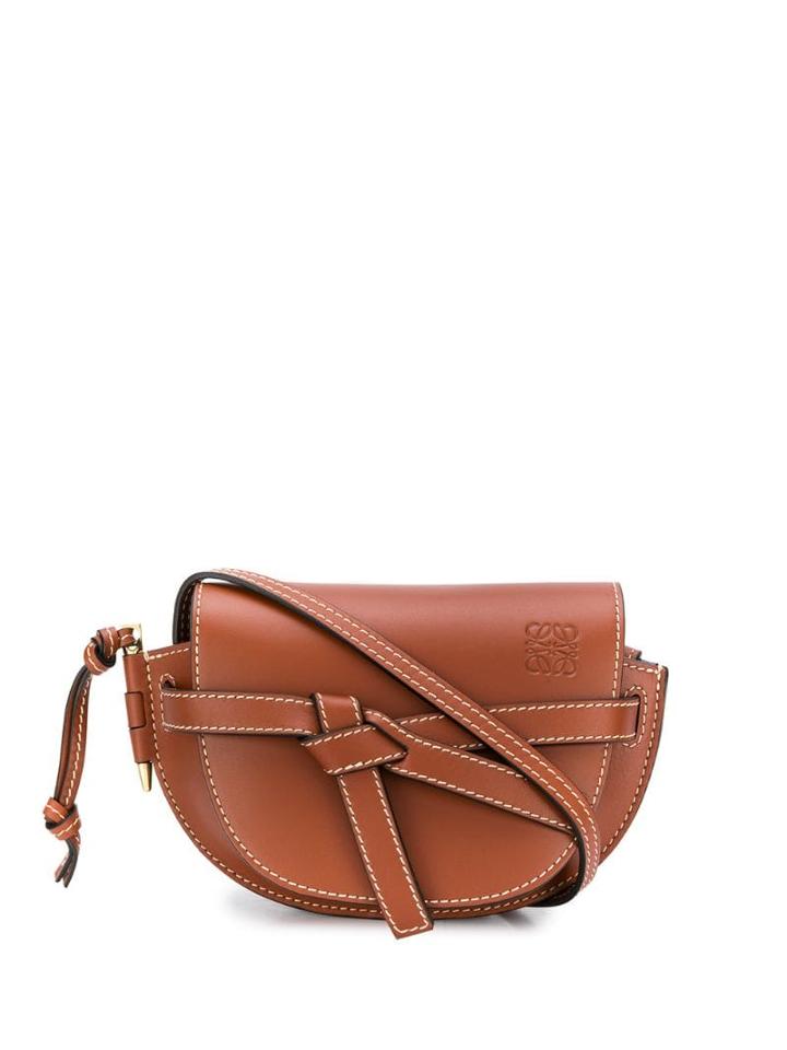 Loewe Mini Gate Shoulder Bag - Brown