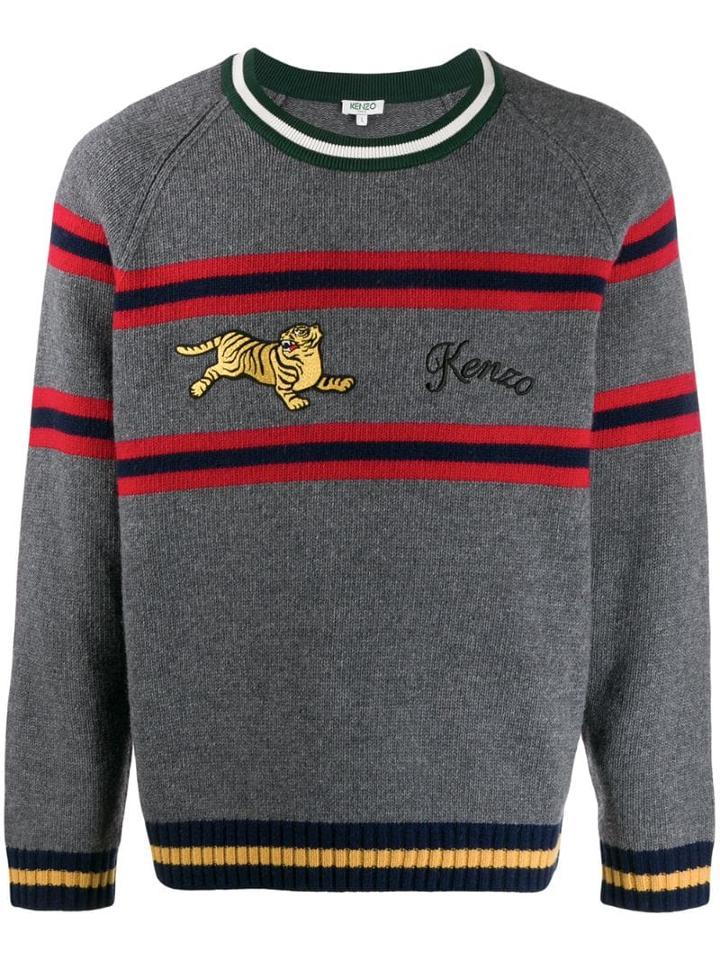Kenzo Logo Jumper - Grey