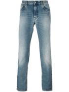 Stone Island Five Pockets Skinny Jeans, Men's, Size: 36, Blue, Cotton/spandex/elastane