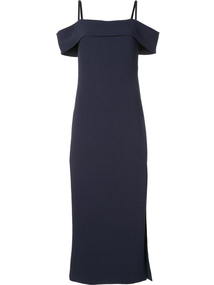 Elizabeth And James Side Slit Shift Dress - Blue