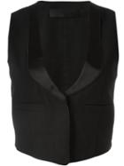Haider Ackermann 'tuxedo' Waistcoat, Women's, Size: 36, Black, Silk/cotton/virgin Wool