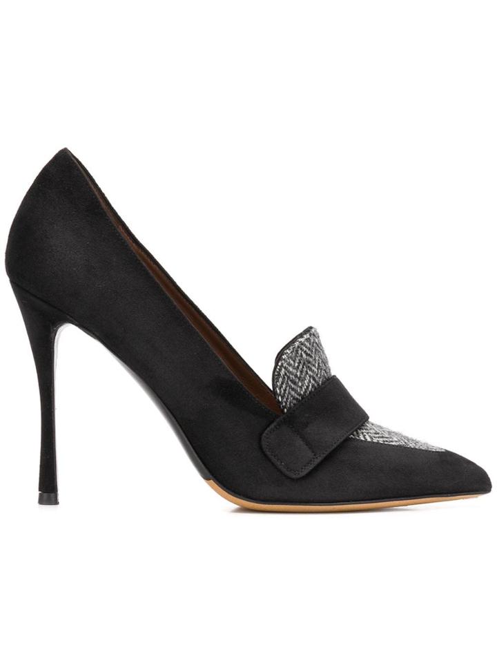 Tabitha Simmons Caspian Chevron-detail Pumps - Black
