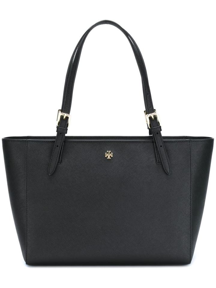 Tory Burch Small York Buckle Tote, Women's, Black, Leather