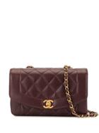 Chanel Pre-owned Diana Chain Shoulder Bag - Purple