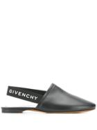 Givenchy Sling-back Flat Mules - Black