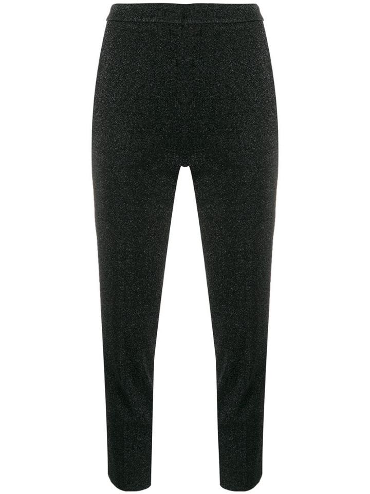 Marco De Vincenzo Tailored Cropped Trousers - Black