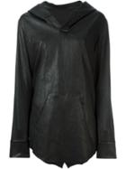 Rta Leather Cape Jacket, Women's, Size: M, Black, Lamb Skin
