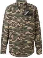 Les (art)ists Pharrell Patch Camouflage Shirt, Men's, Size: Xl, Green, Cotton