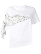 Sacai Scarf Detail T-shirt - White