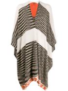Missoni Knitted Poncho-style Cardi-coat - Neutrals