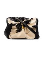 Valentino Val Bloomy M Lthr Snk Flwr Bg - Black