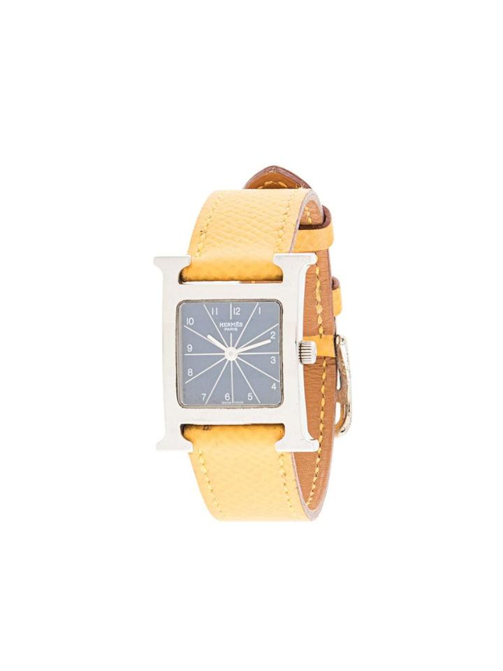 Hermès Pre-owned 1997 H Square Watch - Yellow