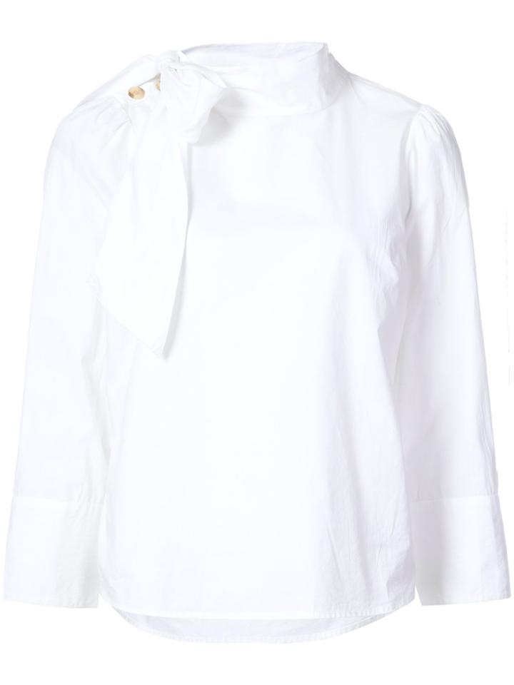 Ulla Johnson Side Bow-tie Shirt - White