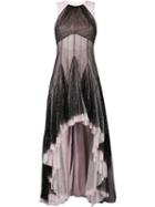 Philosophy Di Lorenzo Serafini Pleated Hem Glitter Gown - Pink