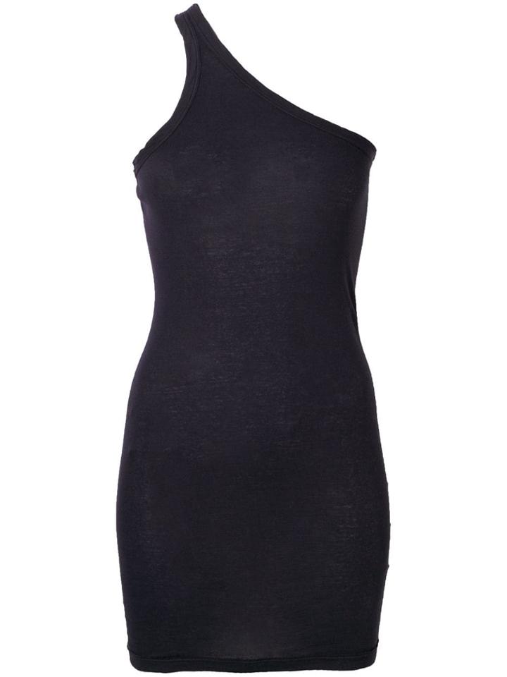 Rick Owens Drkshdw One Shoulder Longline Vest - Blue