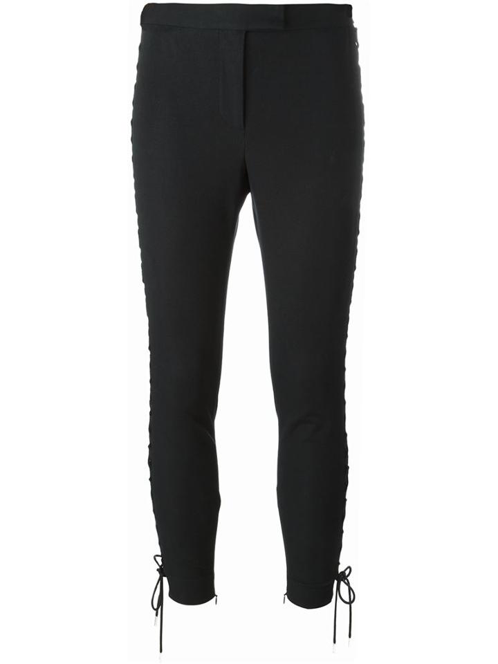 Alexander Mcqueen Lace-up Cropped Trousers