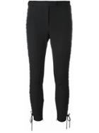 Alexander Mcqueen Lace-up Cropped Trousers
