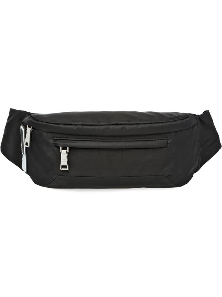 Prada Technical Fabric Belt Bag - Black