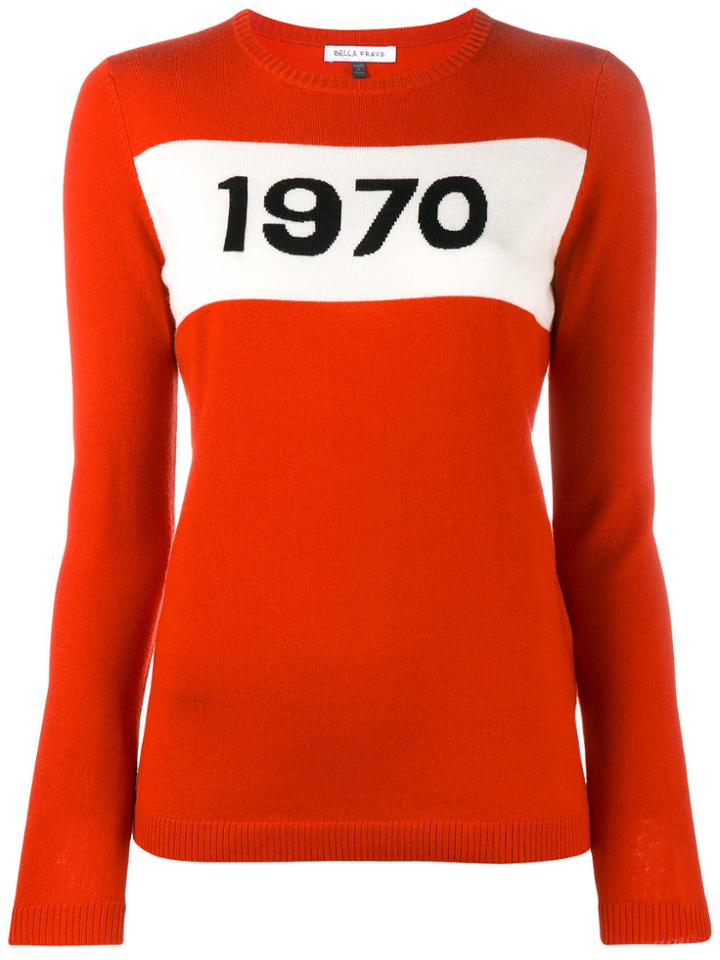 Bella Freud 1970 Intarsia Sweater - Red
