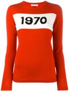 Bella Freud 1970 Intarsia Sweater - Red