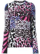Versace 'wild Patch' Long Sleeved T-shirt, Women's, Size: 44, Viscose/spandex/elastane