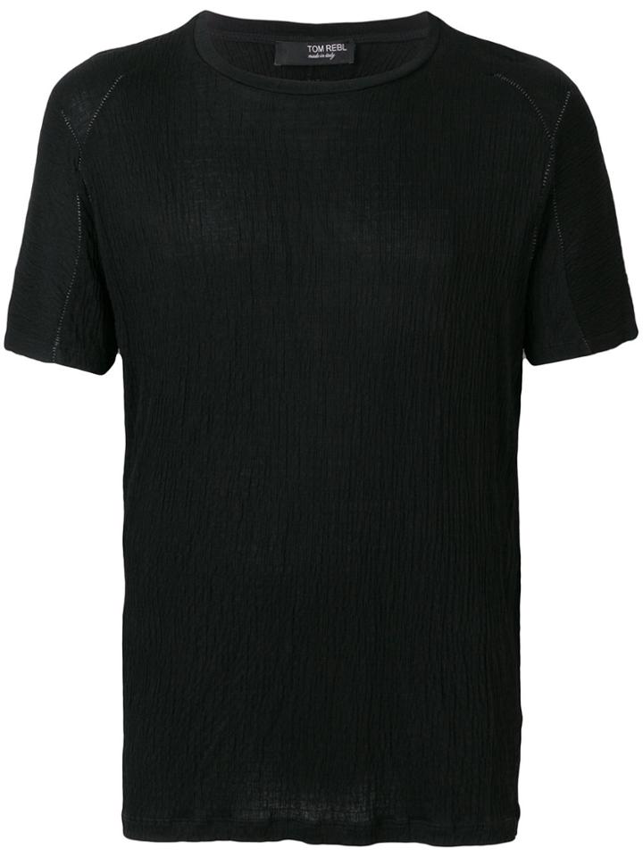 Tom Rebl Crew Neck T-shirt - Black