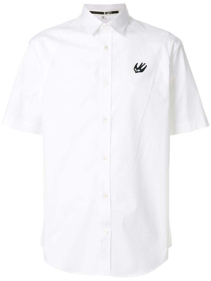 Mcq Alexander Mcqueen Swallow Short Sleeve Shirt - White