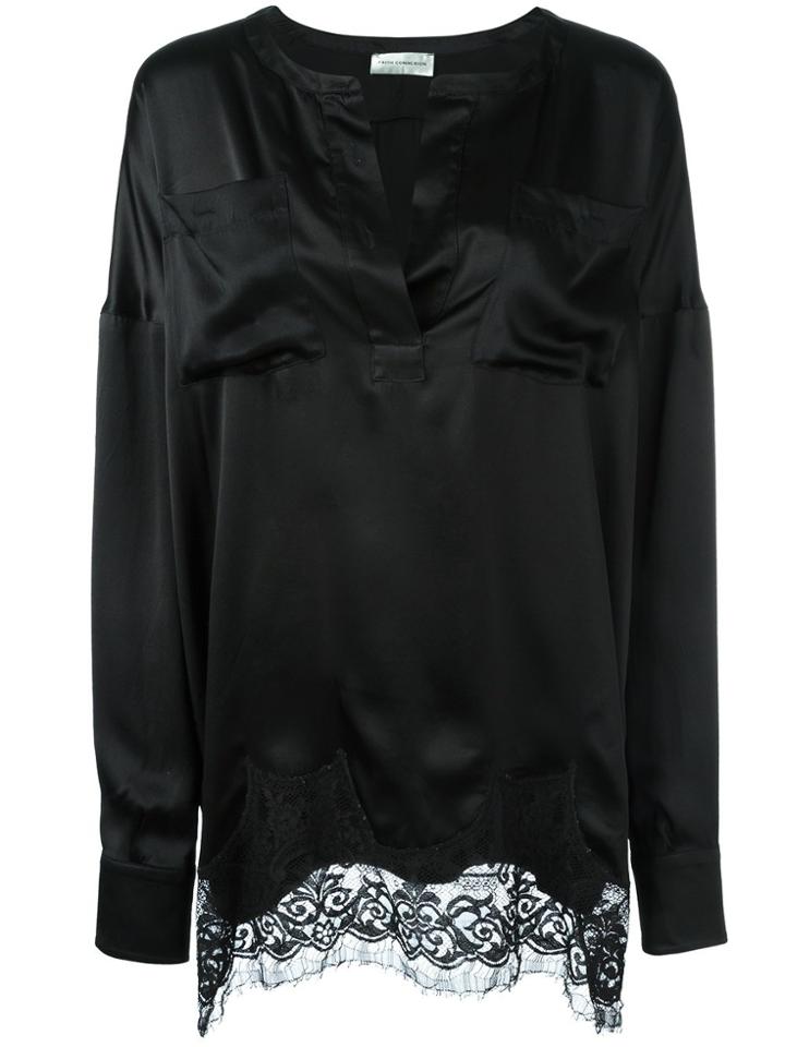 Faith Connexion Oversized Shirt - Black