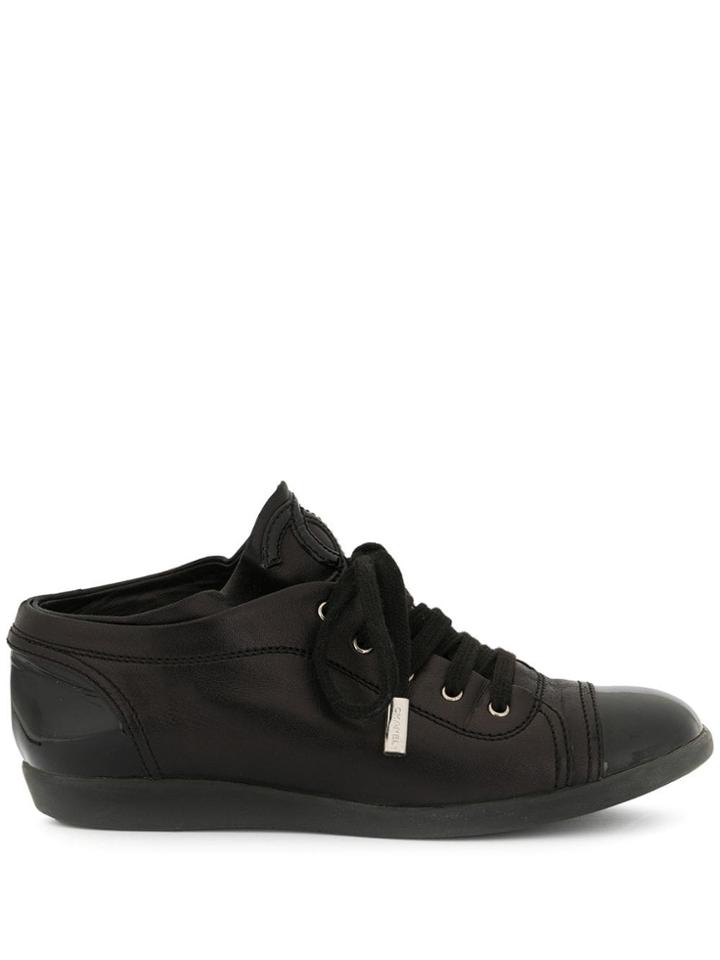 Chanel Pre-owned Cc Logos Sneakers - Black