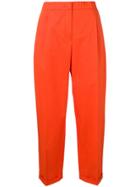 Odeeh Relaxed Cropped Trousers - Orange