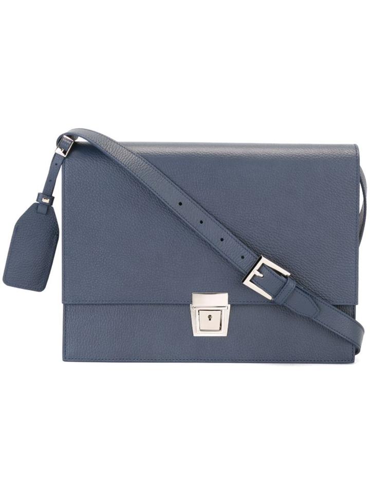 Erika Cavallini Squared Crossbody Bag, Women's, Blue
