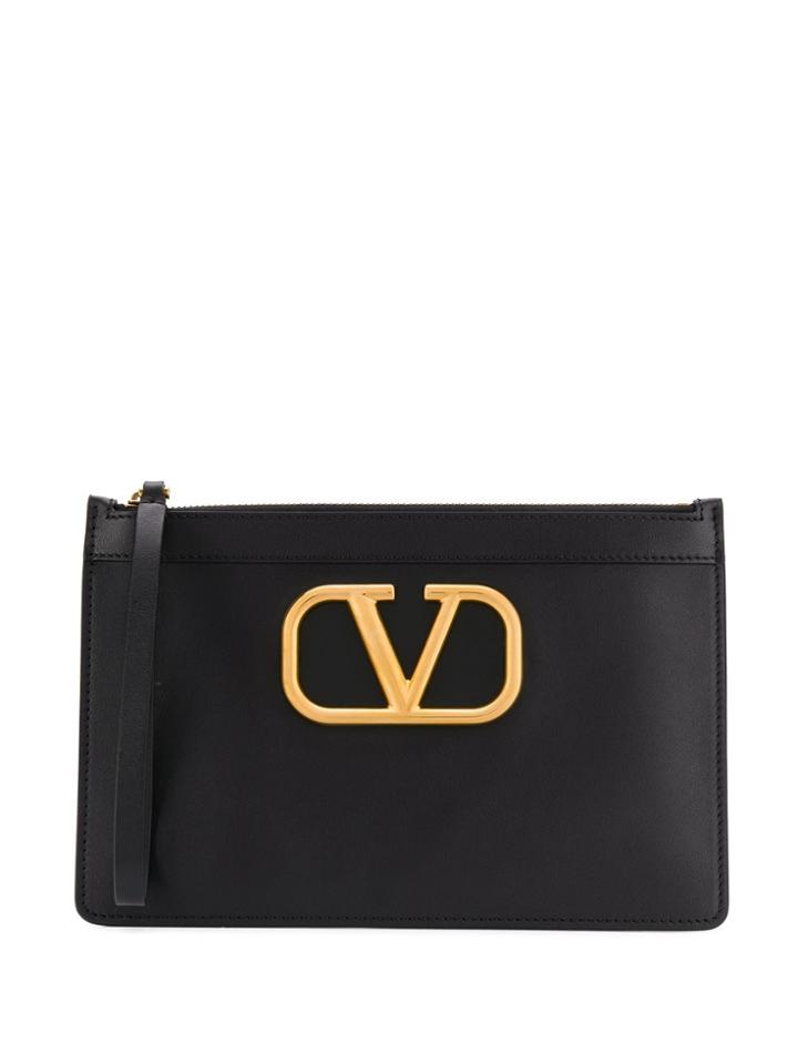 Valentino Valentino Garavani Vlogo Zipped Pouch - Black