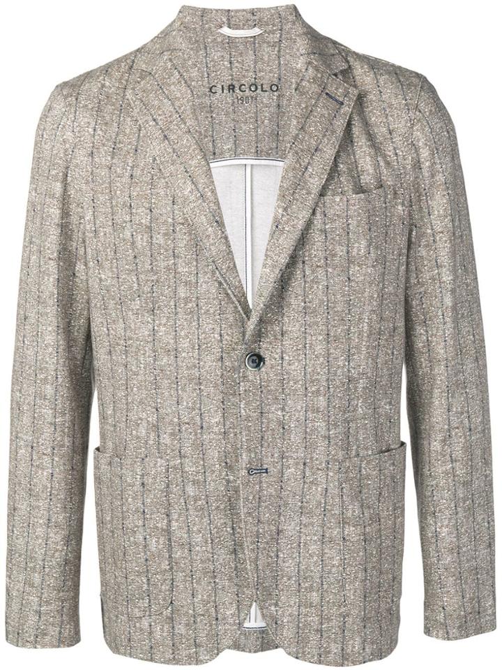 Circolo 1901 Striped Blazer - Neutrals