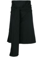 Romeo Gigli Pre-owned Knot Detail Wrapped Skirt - Black