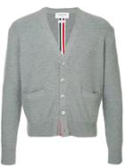 Thom Browne Centre-back Stripe Cardigan - Grey