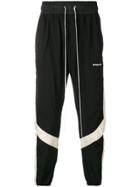 Daniel Patrick Contrast Stripe Track Trousers - Black