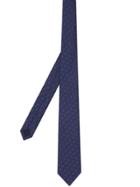 Burberry Classic Cut Monogram Motif Silk Jacquard Tie - Blue