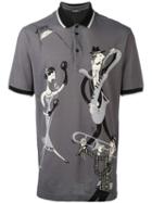 Dolce & Gabbana - Musical Print Polo Shirt - Men - Silk/cotton - 50, Grey, Silk/cotton